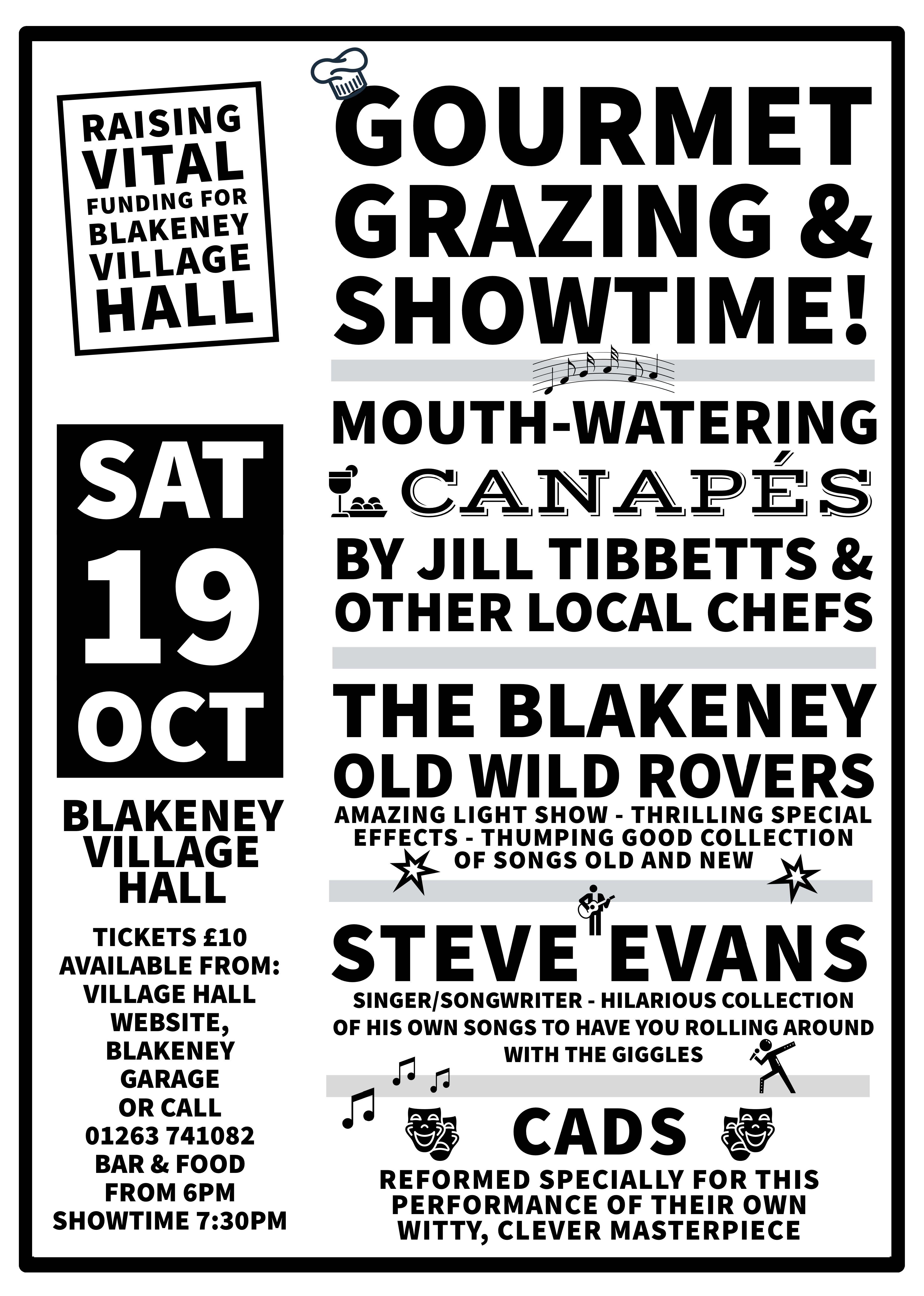 Gourmet Grazing & Showtime Evening