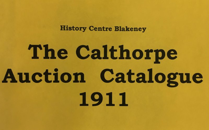 The Calthorpe Auction Catalogue 1911