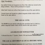 Newsletters at History Centre