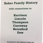 Baker Family History 2007