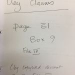 Kenneth Allen Papers Cley Claims