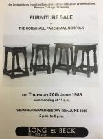 John Ware Wallace Furniture Sale