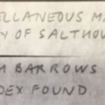 Misc Maps: Survey of Salthouse