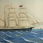 Barque Robert Hay of Blakeney, Captain Francis Kerrison 1871 Barque Robert Hay 1871 by Patrick Kearney