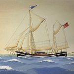 The Ketch Blue Jacket of Blakeney, Captain Robert Pells 1908 Ketch Blue Jacket 1908 by Patrick Kearney