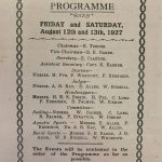 Blakeney Regatta Programme 1927
