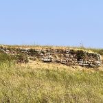 North-east of church is this Wiveton quayside? Seen from Stonebridge house garden, 2023